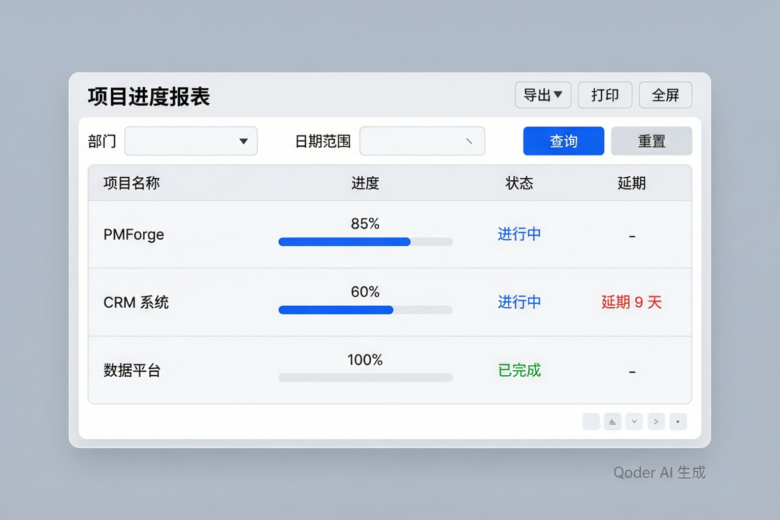 报表查看